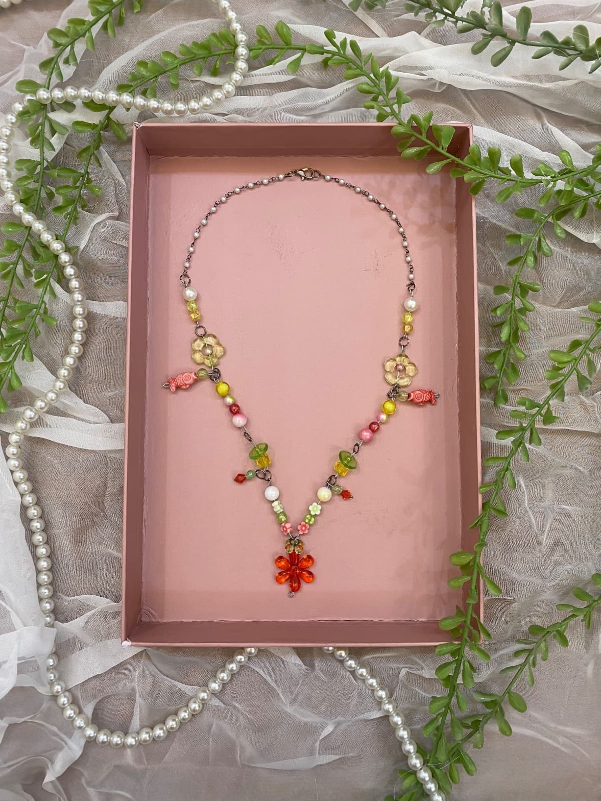 Green apple necklace