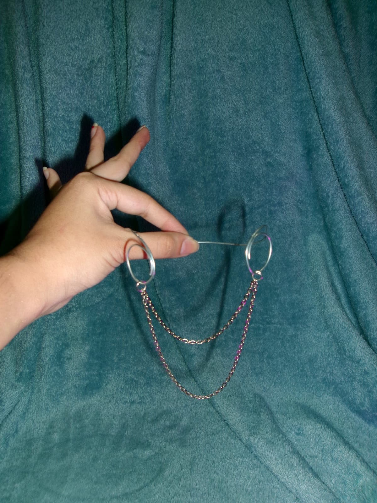 Diaphanous arm cuff 3
